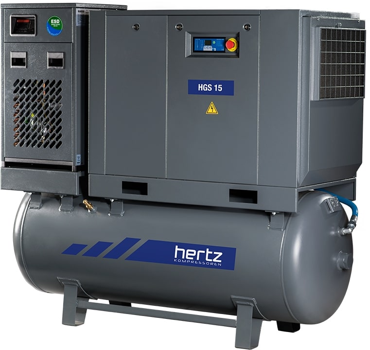 Винтовой компрессор Hertz HGS 7,5-10 500 Compact