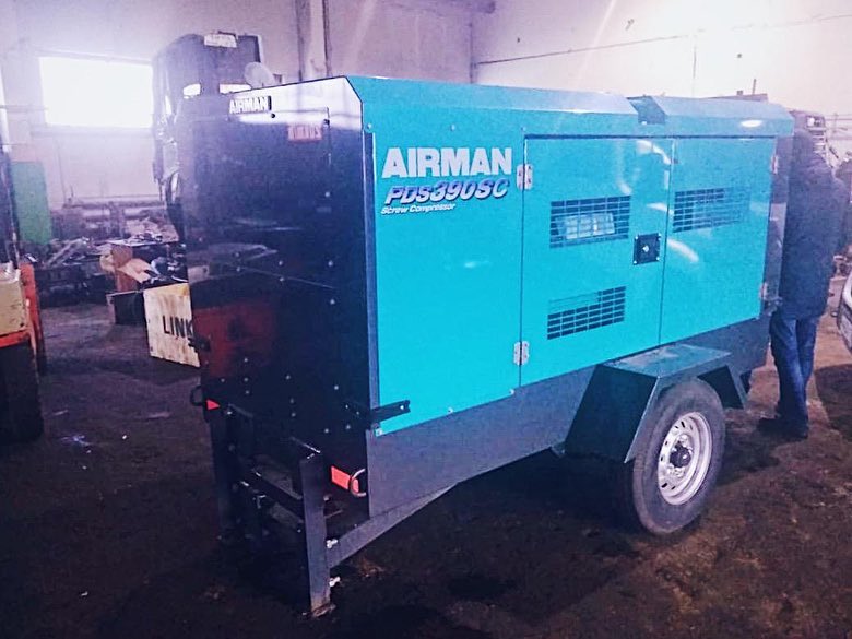 Настоящий японский компрессор Airman PDS-390SC отгружен в Уфу
