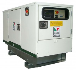 Дизельный генератор Lister Petter LWX 27 3 фазы в кожухе