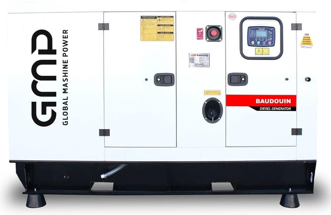 Дизельный генератор Baudouin GMP 35BM в кожухе