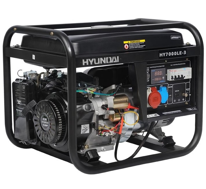 Бензиновый генератор Hyundai HY 7000LE-3 с АВР