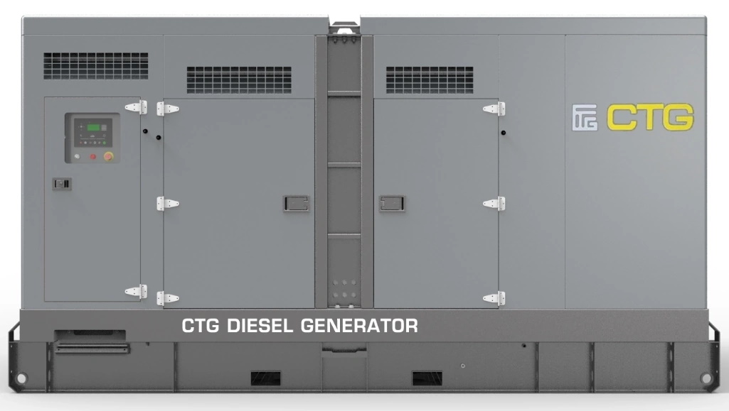 Дизельный генератор CTG 330C в кожухе с АВР