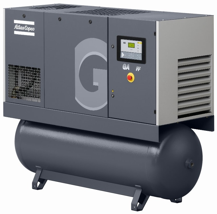 Винтовой компрессор Atlas Copco GA 22 13 FF с ресивером