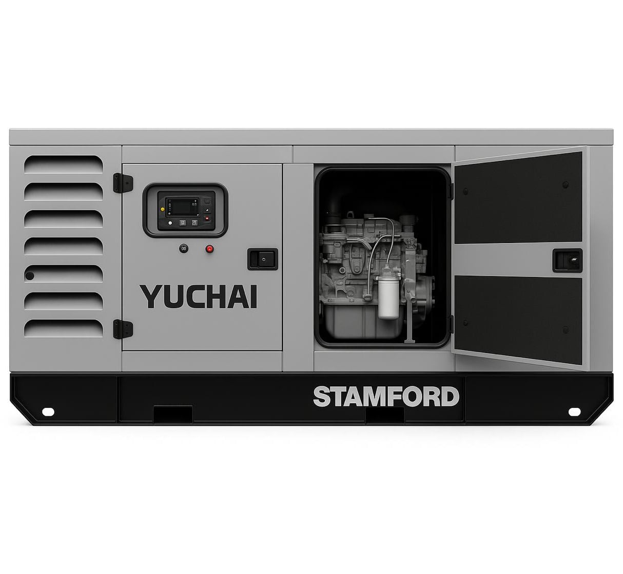 Дизельный генератор Yuchai GMP AY124 в кожухе
