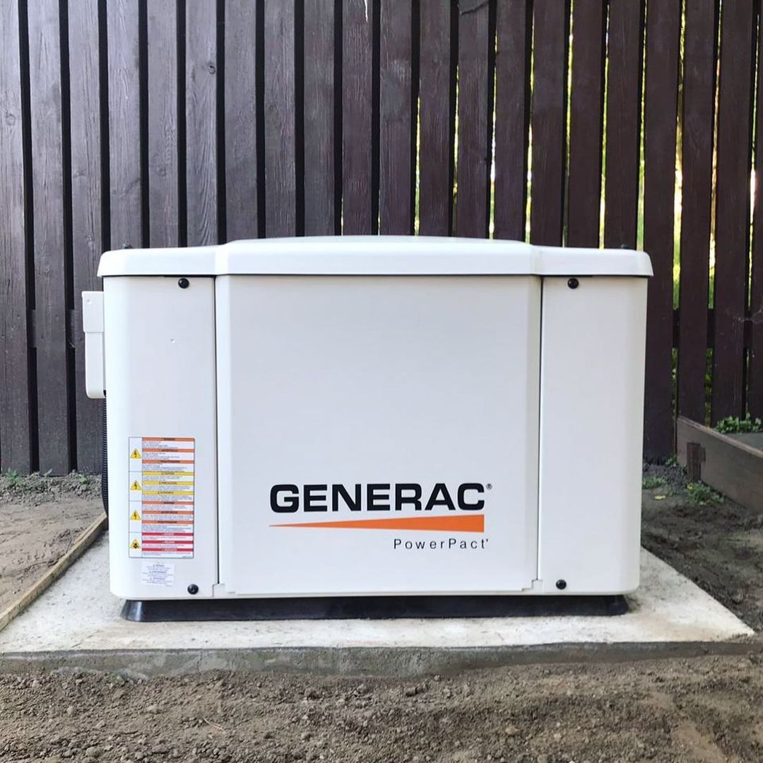 Монтаж газового генератора Generac 6520