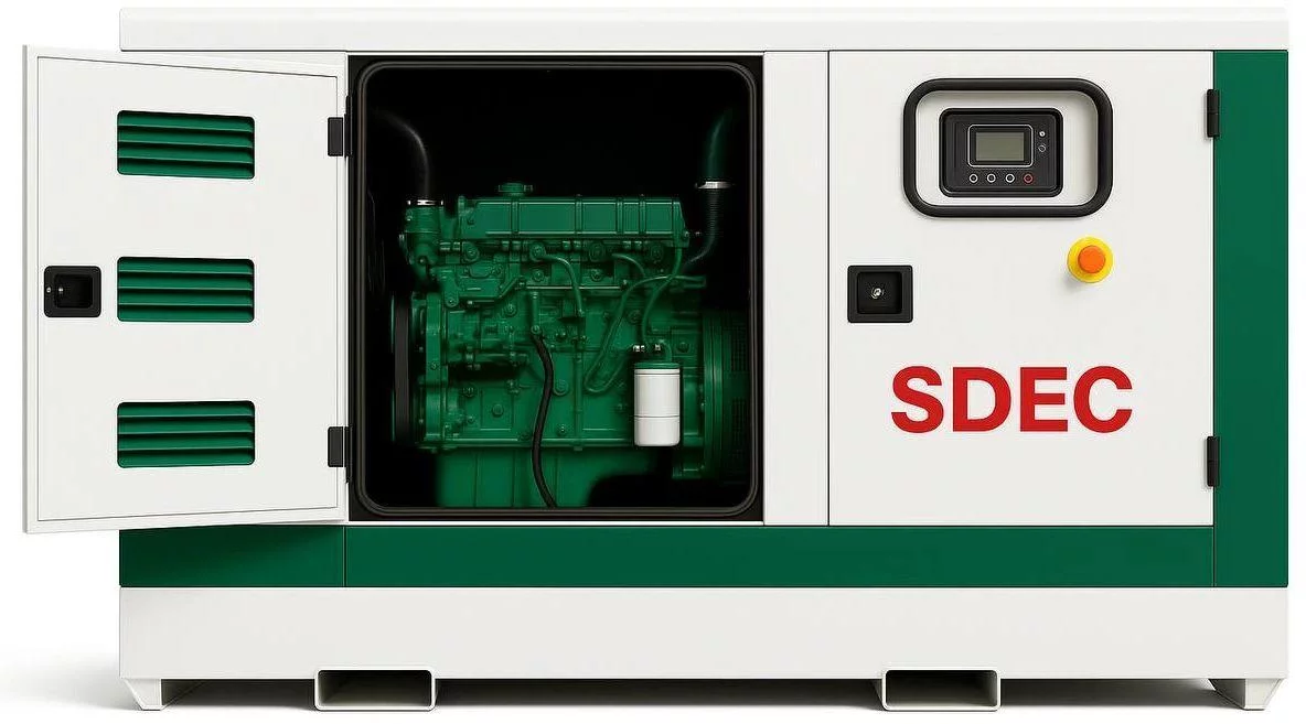 Дизельный генератор SDEC GMP 138SD в кожухе