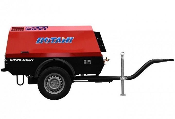 Дизельный компрессор Rotair MDVN 46K-13 на шасси