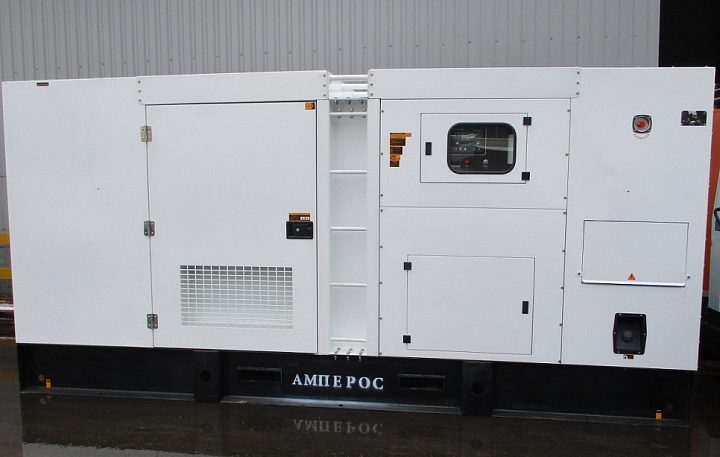 Дизельный генератор АМПЕРОС АД 320-Т400 в кожухе с АВР