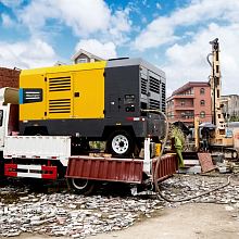 Дизельный компрессор Atlas Copco XAVS 1000 14 на шасси — фото 2