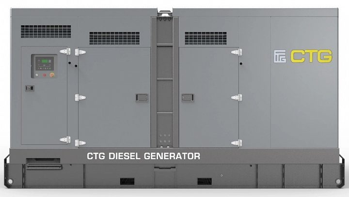 Дизельный генератор CTG 330C в кожухе с АВР