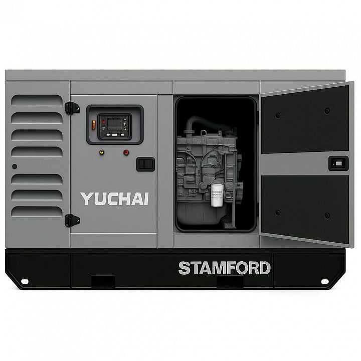 Дизельный генератор Yuchai GMP AY69 в кожухе