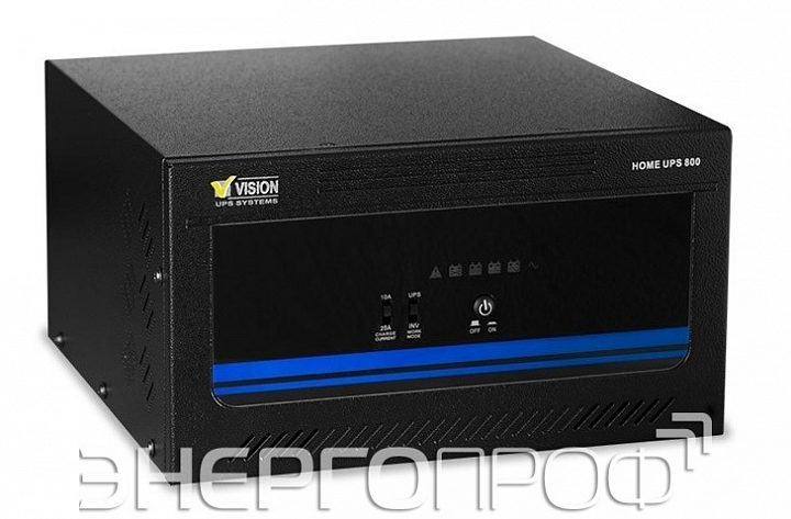 Источник бесперебойного питания Vision MHOME800 с батарейным блоком