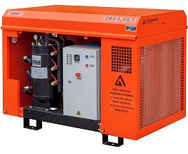 Винтовой компрессор ЗИФ СВЭ 5,2/0,7 в кожухе на шасси — фото 5