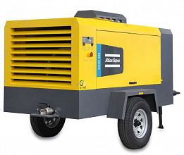 Дизельный компрессор Atlas Copco XAHS 500 на шасси — фото 2