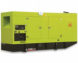 Дизельный генератор Pramac GSW 510 DO в кожухе с АВР — фото 1